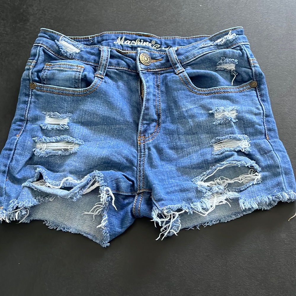 Machine Distressed Jean Shorts